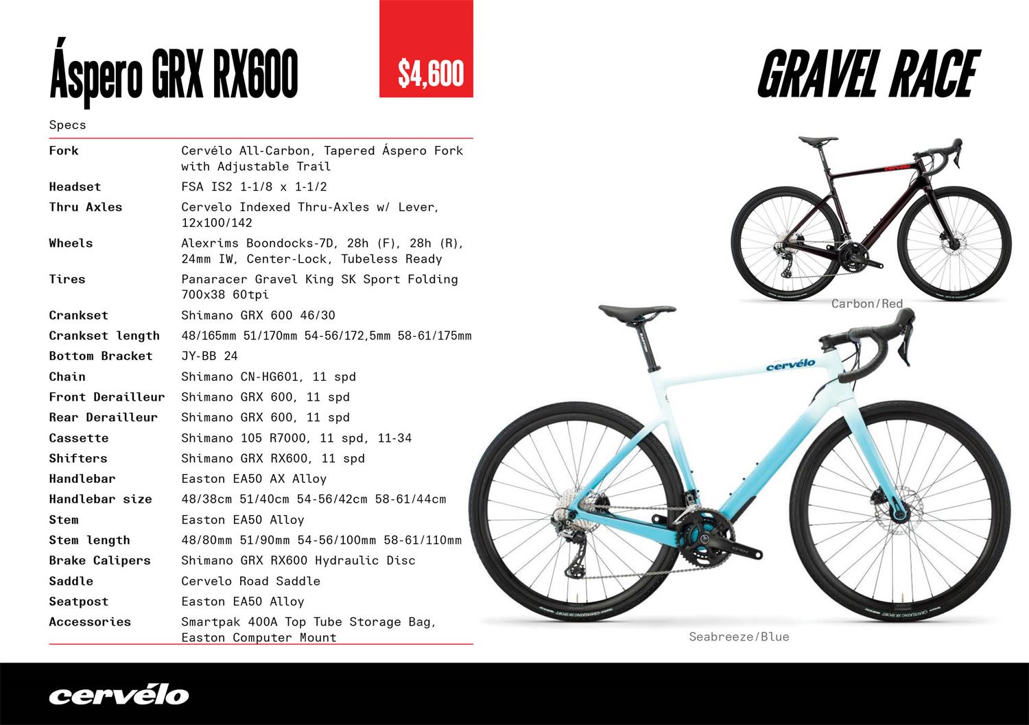 cervelo aspero grx 600